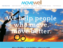 Tablet Screenshot of movewellvt.com
